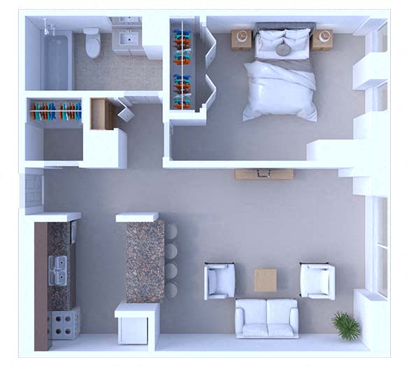 1380 E. Hyde Park Blvd. 1-2 Beds Apartment for Rent - Photo Gallery 9