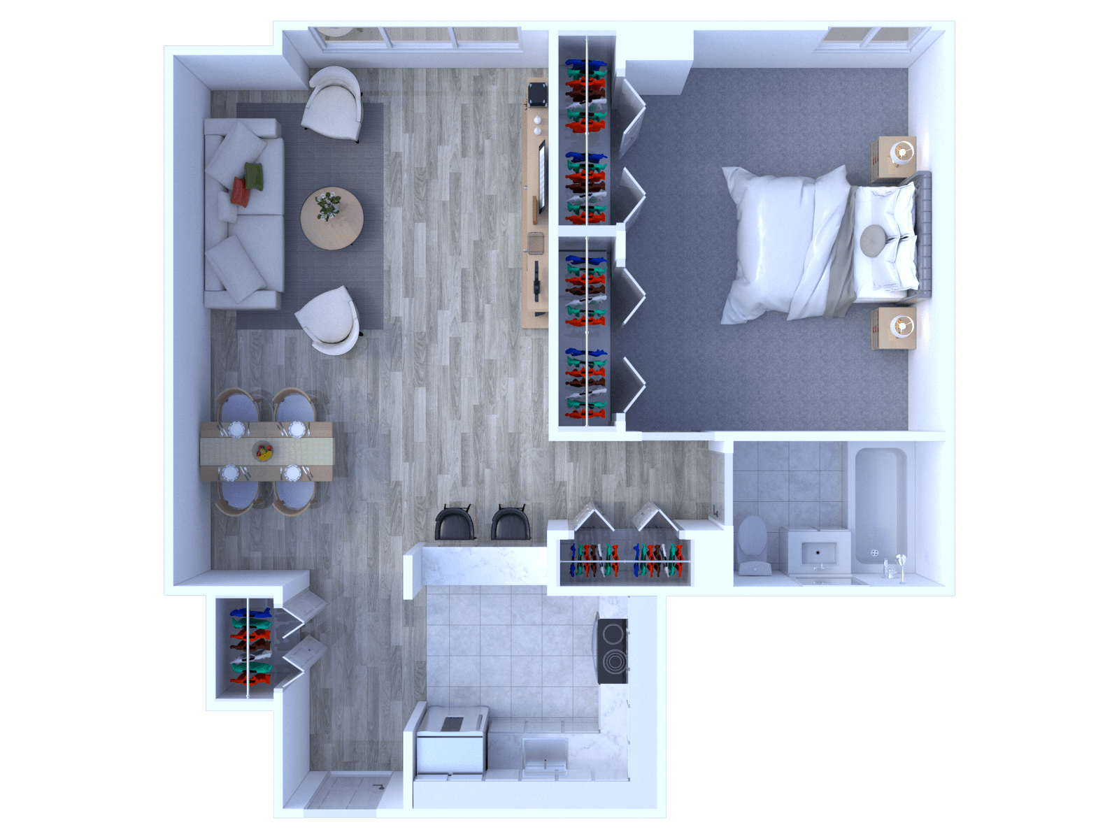 1 Bedroom Floor Plan A2
