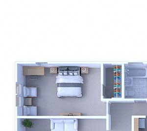 2 Bedrooms Floor Plan B2