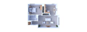 1 Bedroom Floor Plan A3