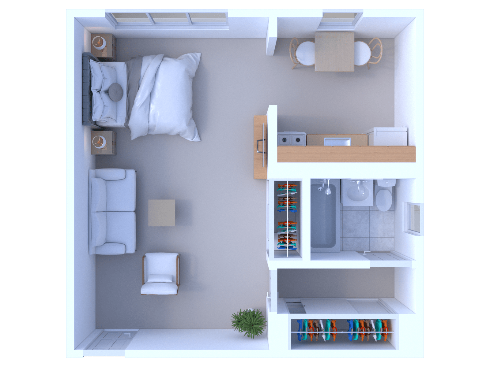 Studio Floor Plan S3