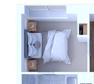 1 Bedroom Floor Plan A1