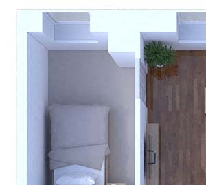 1 Bedroom Floor Plan A3