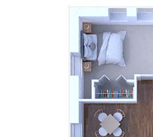 2 Bedroom Floor Plan B2