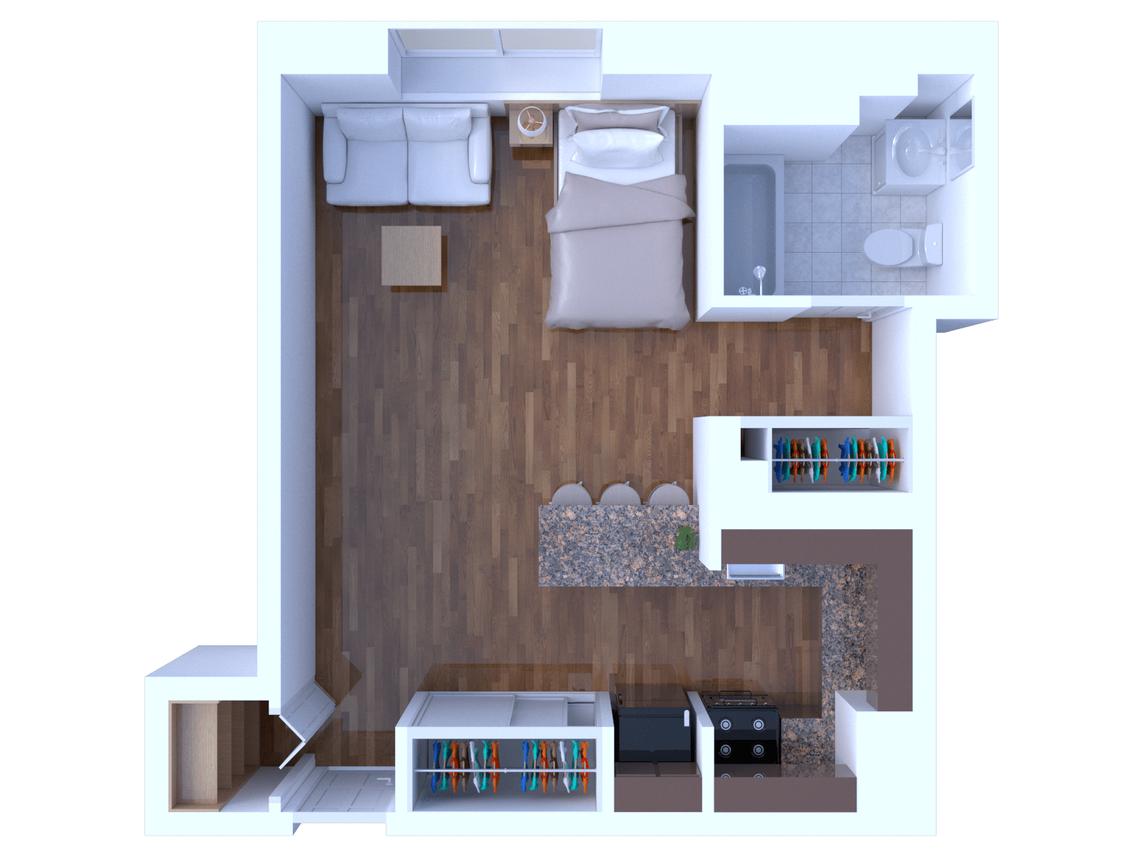 Studio Floor Plan S2