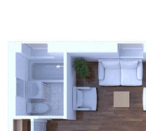 1 Bedroom Floor Plan A2