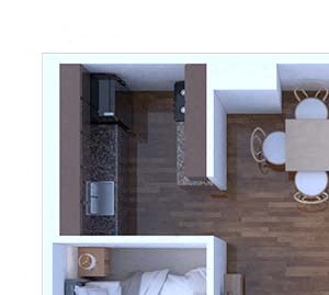 1 Bedroom Floor Plan A6