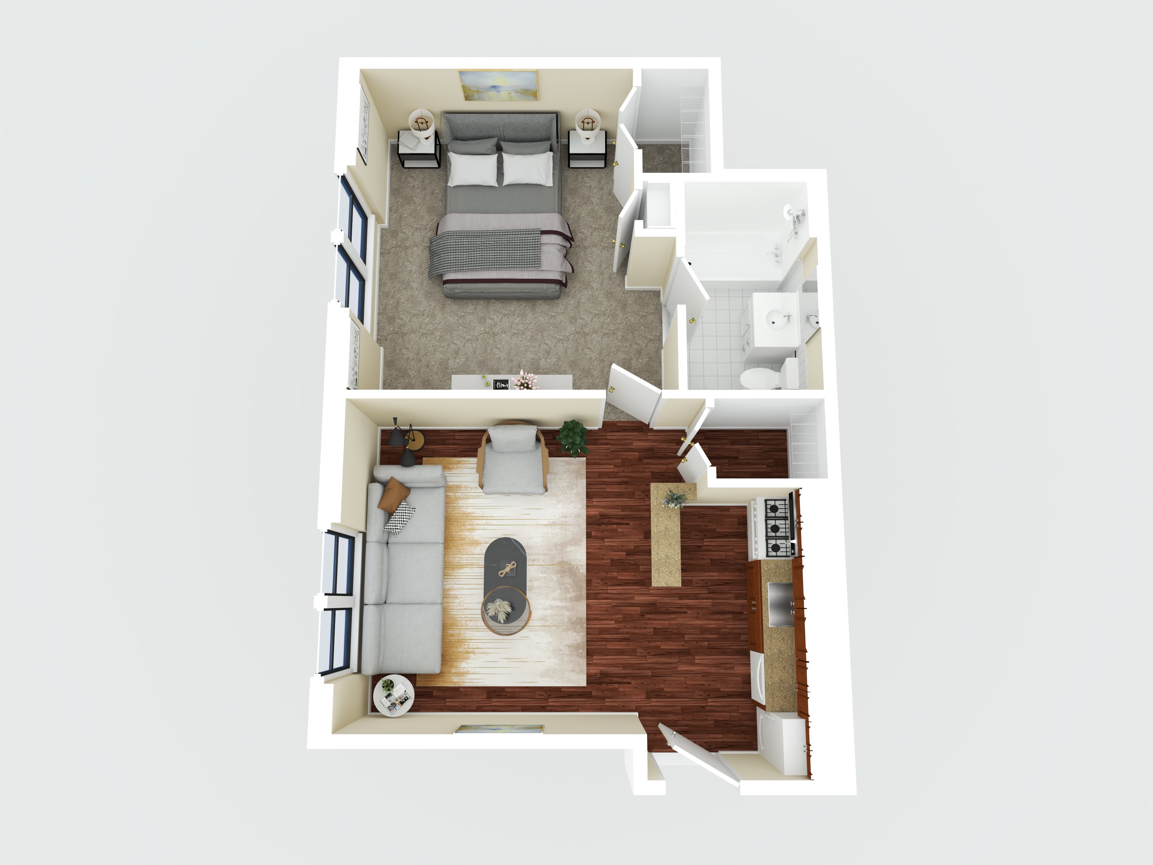 1 Bedroom Floor Plan A5A