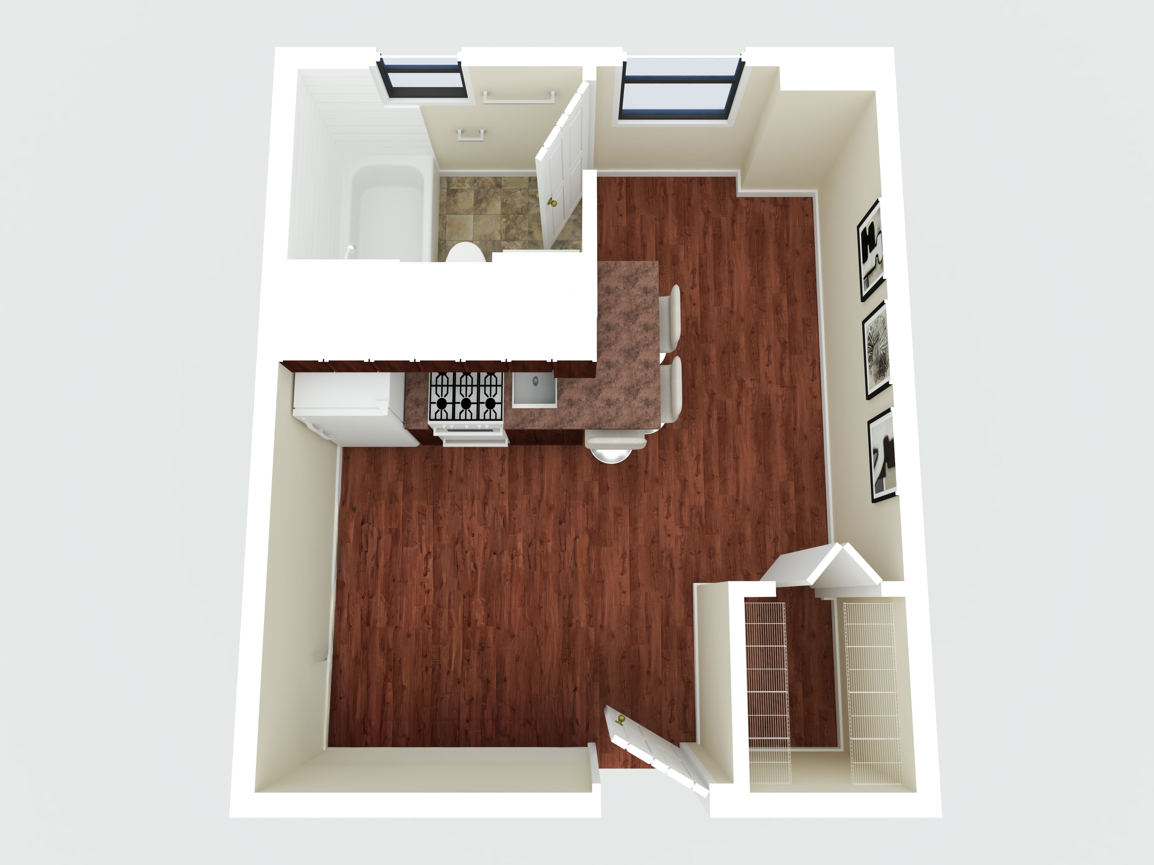 Studio 110 floorplan