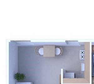 1 Bedroom Floor Plan A4
