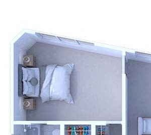 2 Bedrooms Floor Plan B2