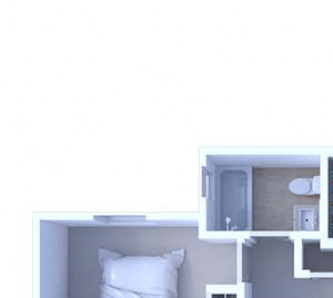 1 Bedroom Floor Plan A3