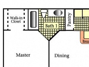 Three Bedrooms Two Bath