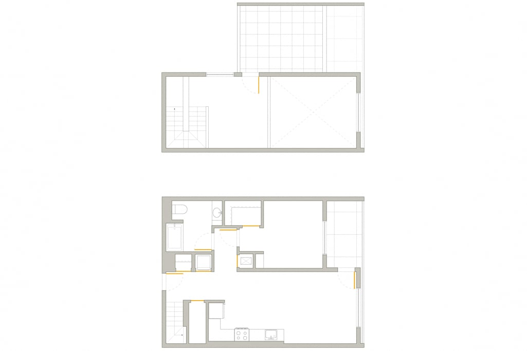 Plan 10 - 1 Bedroom Penthouse