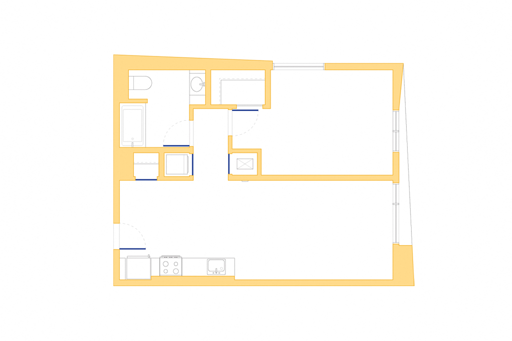 Plan 11 - 1 Bedroom Penthouse
