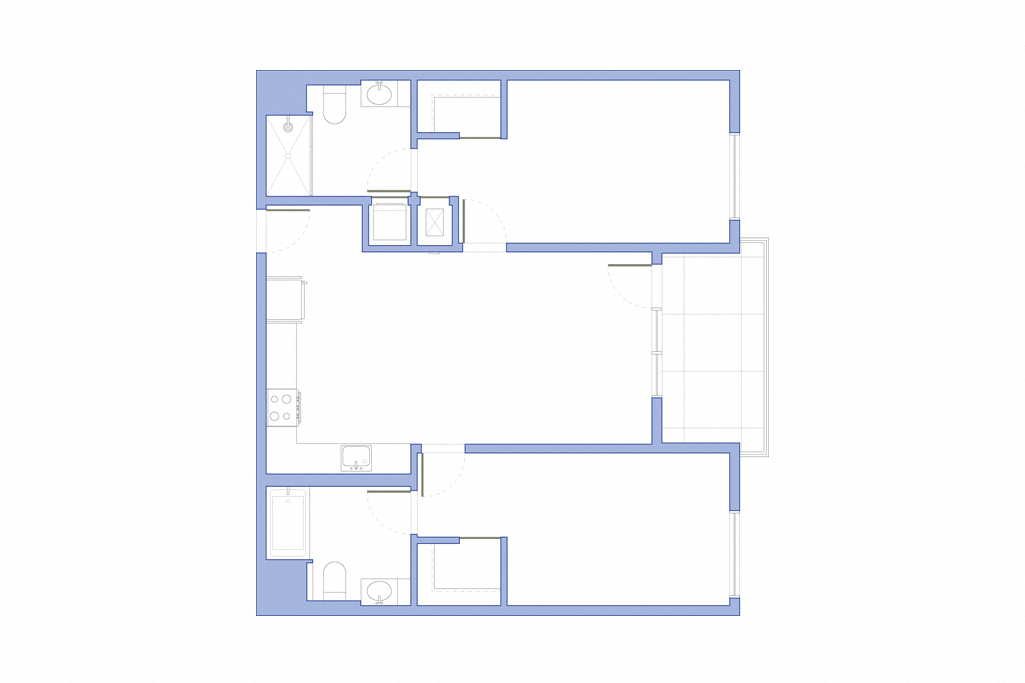 Plan 15 - 2 Bedroom