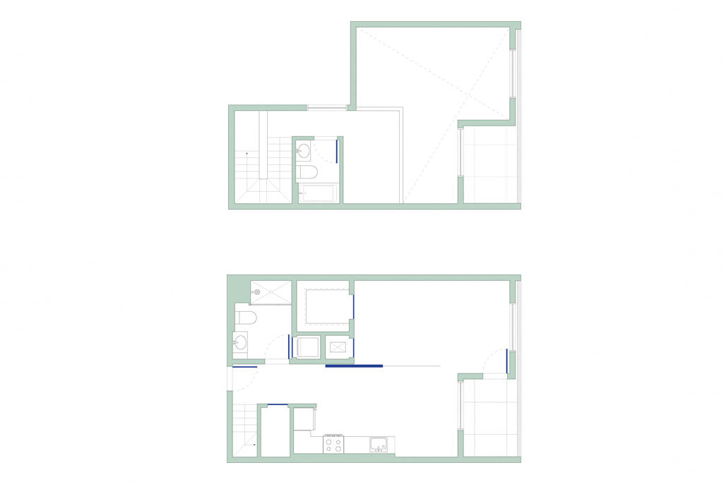 Plan 5 - 1 Bedroom Penthouse