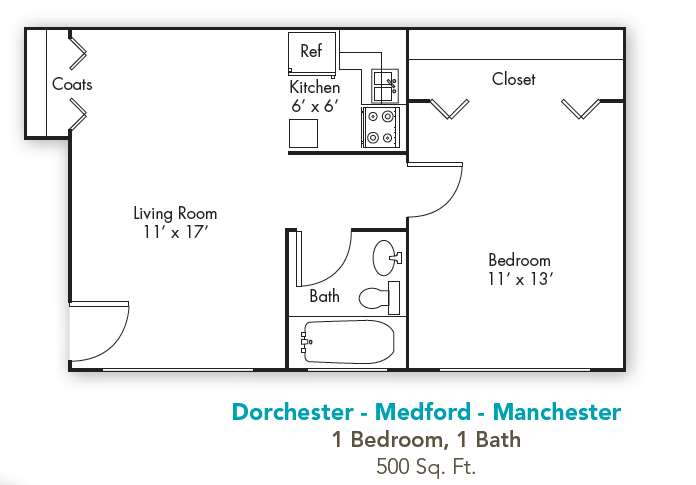 One Bedroom One Bath