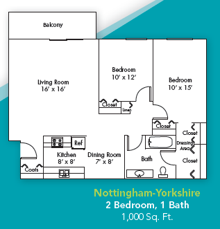 Two Bedroom One Bath