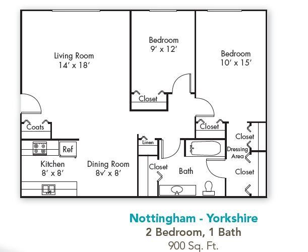 Two Bedroom One Bath