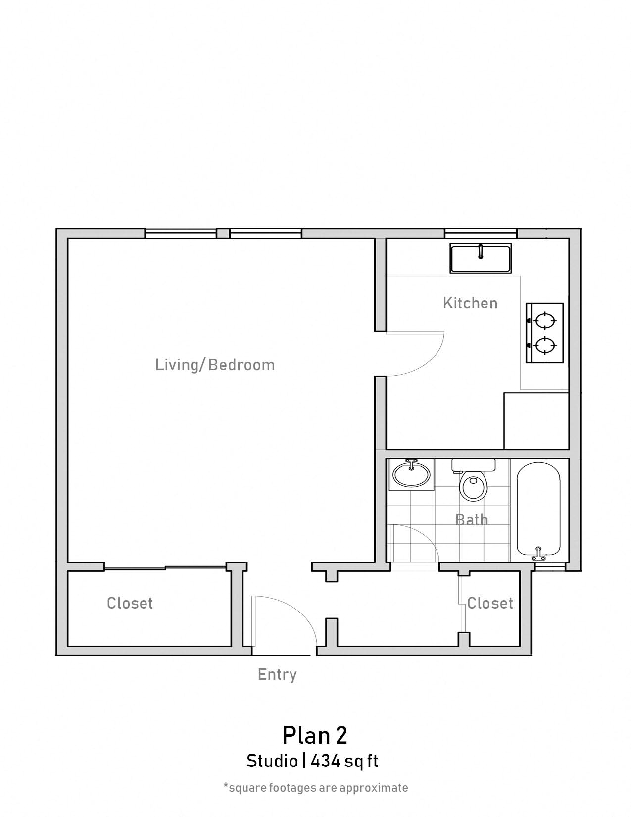 Studio - Plan 2