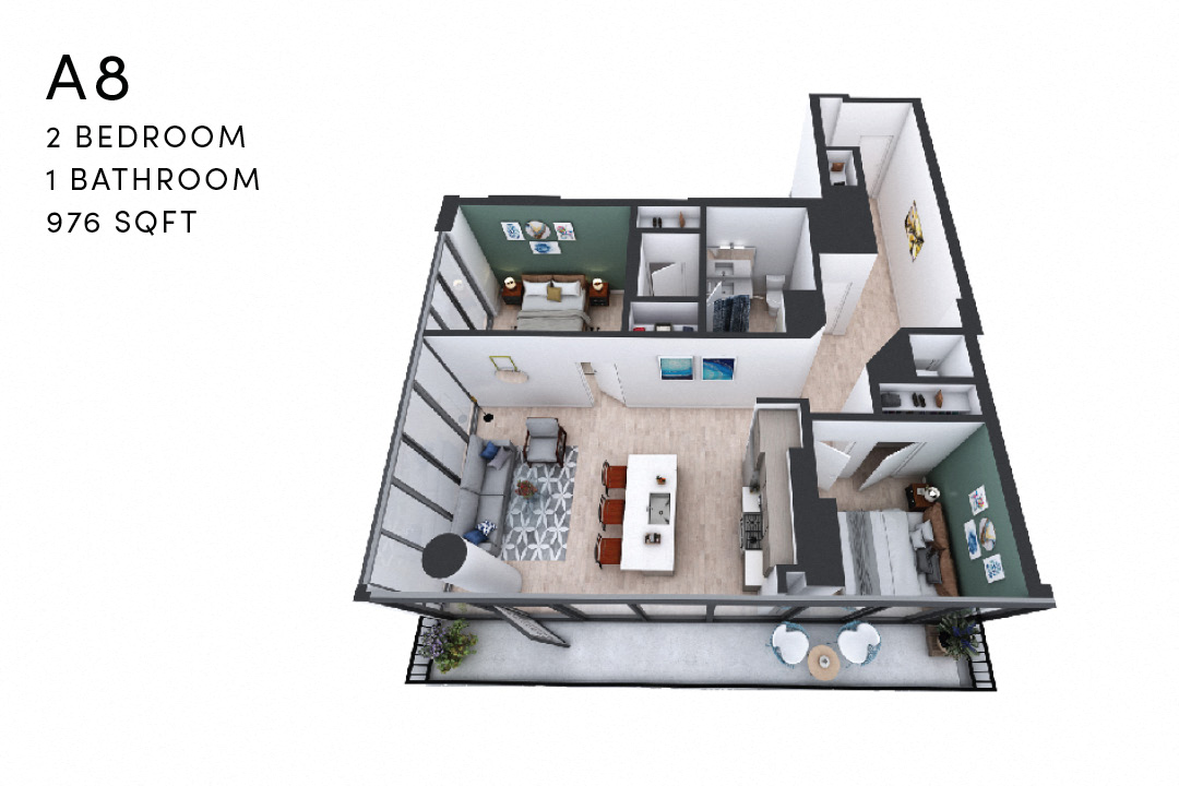 Alina 2 Bedroom A8