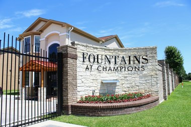 Gated Entrance at Fountains at Champions, Houston, TX 77069