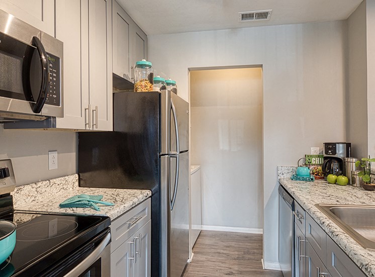 Model_Kitchen_at Compass at City Center Apartments