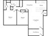 M - 2 Bed / 1 Bath