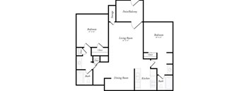M - 2 Bed / 2 Bath