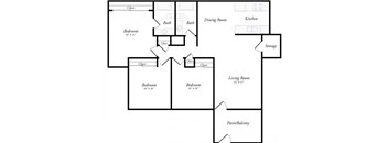 M - 3 Bed / 2 Bath