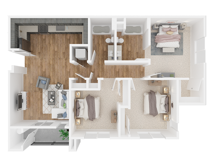 3x2 floor plans available at Steamboat by Vintage in Reno, NV 89521