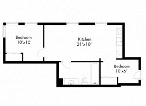 Floorplan Photos Gallery 500-Square-Foot-One-Bedroom-Apartment-Floorplan-Available-For-Rent-Carver-Apartments