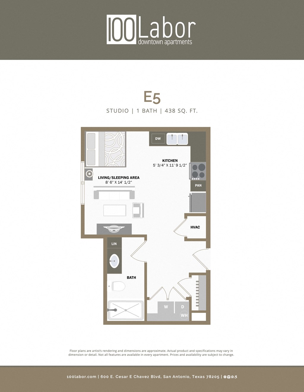 e5 floor plan  studio  condo  the residences at
