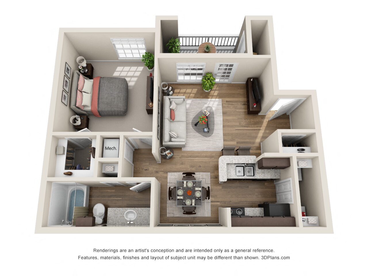 One Bedroom A