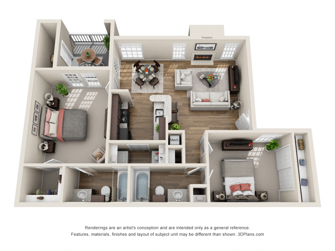 Two Bedroom A