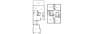 Model B floor plan.