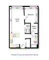 One bed, One bath