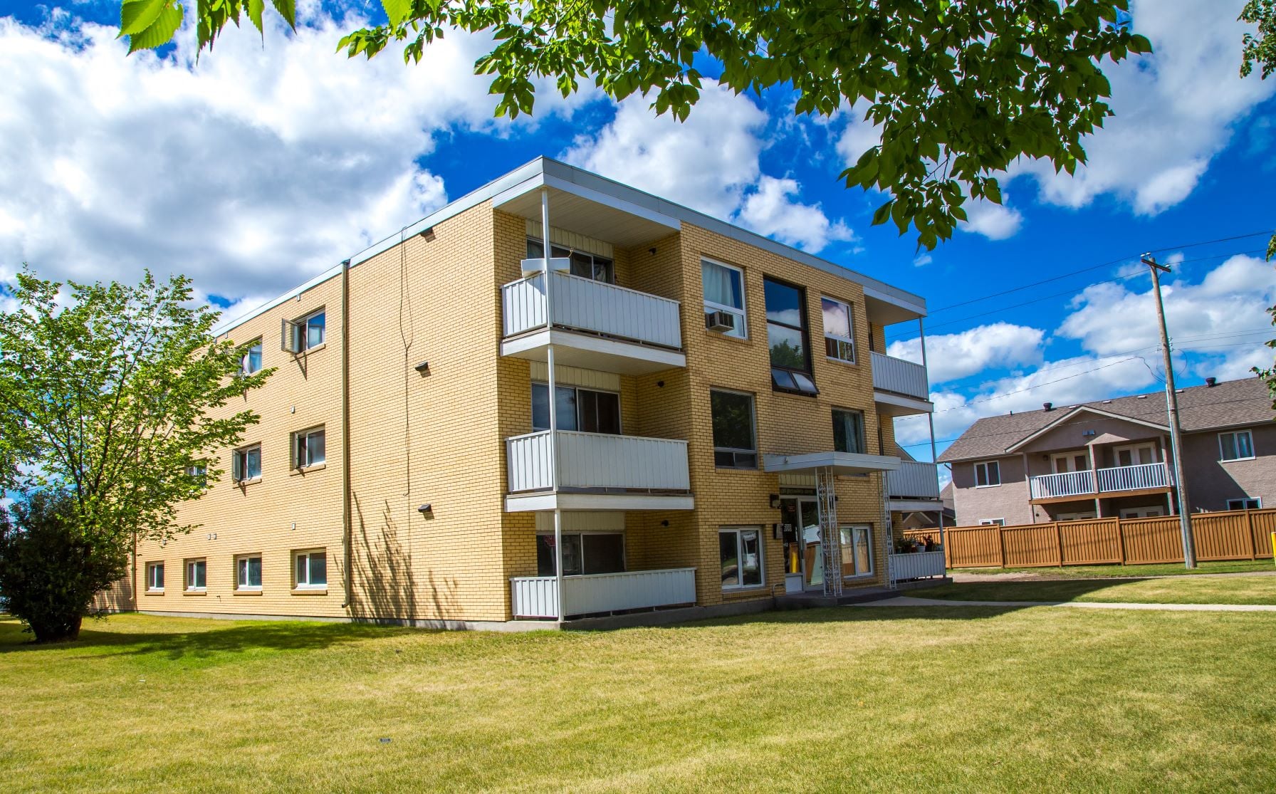 the building where the apartment is located