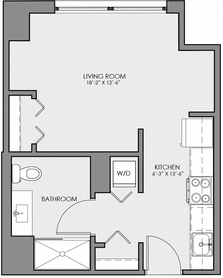 Studio Floor Plan 1
