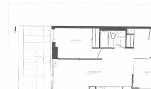 BeachHill Apartments 2 bedroom + 1 bathroom penthouse apartment floor plan in Toronto, ON