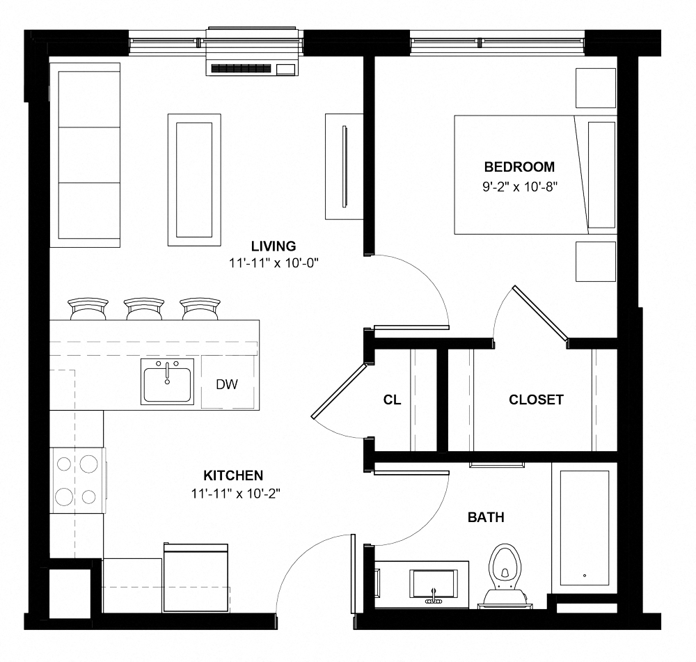 Floor Plans The Central Minneapolis Mn Studio 1 2