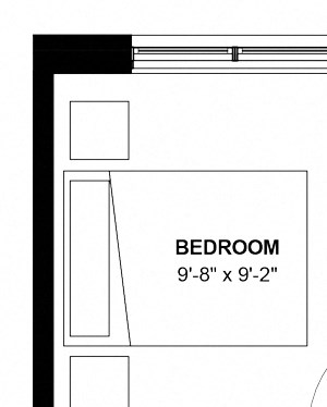 Longfellow 2-bedroom floor plan Longfellow 2 bedroom floor plan at The Central apartments near downtown Minneapolis MN
