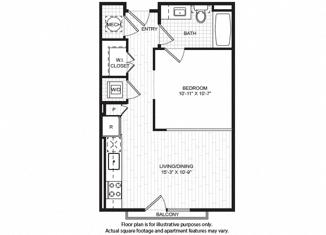 S1(1) Floor Plan at Windsor Old Fourth Ward, Georgia, 30312