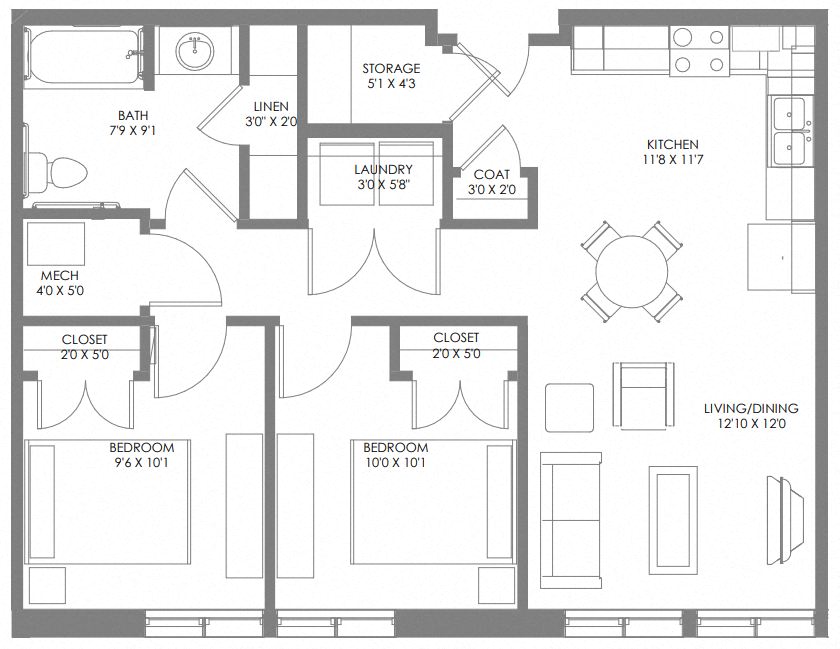 2 Bedroom