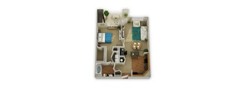 Timberlake Floorplan 1 Bedroom 1 Bath 912 Total Sq Ft at Legends at Charleston Park Apartments, North Charleston, SC, 29420