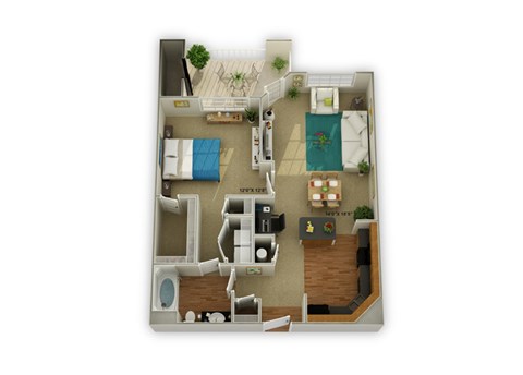 Timberlake Floorplan 1 Bedroom 1 Bath 912 Total Sq Ft at Legends at Charleston Park Apartments, North Charleston, SC, 29420