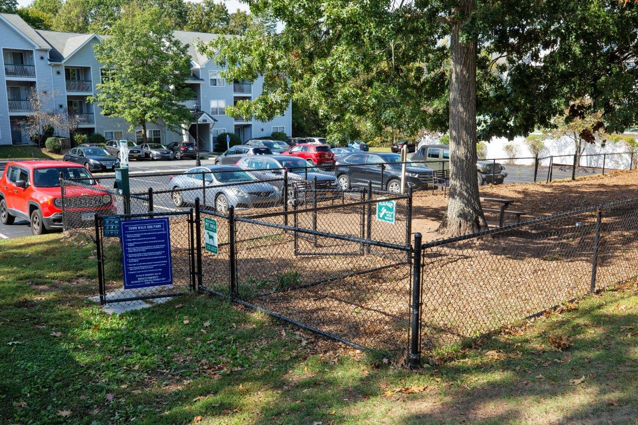 Fenced in Dog Park at Town Walk at Hamden Hills, Hamden