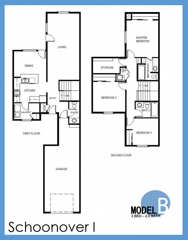 model b 3b 2br