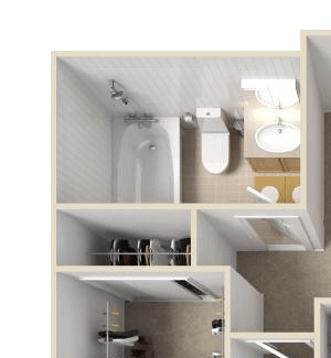 one bedroom apartment floor plan